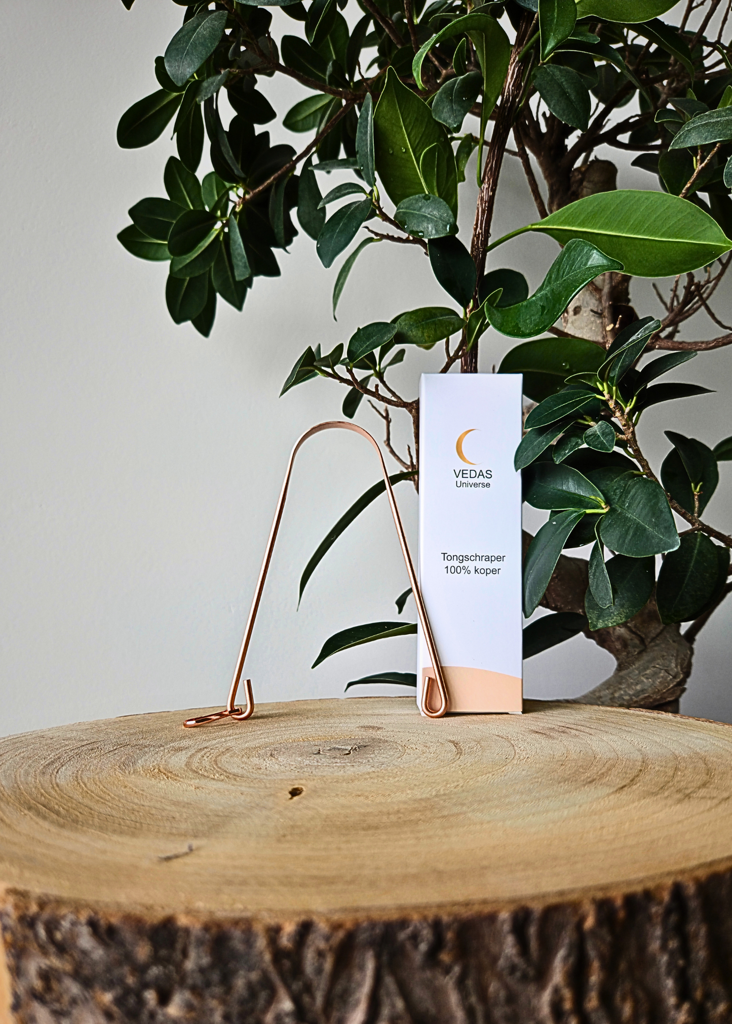 Koperen tongschraper Ayurvedische mondverzorging met puur koper