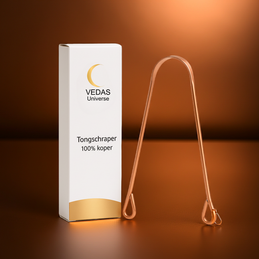 Ayurvedische Olieverwarmer + 100% Koperen Tongschraper