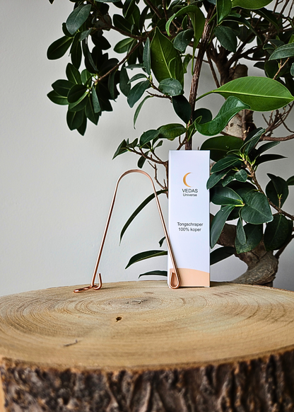 Koperen tongschraper Ayurvedische mondverzorging met puur koper